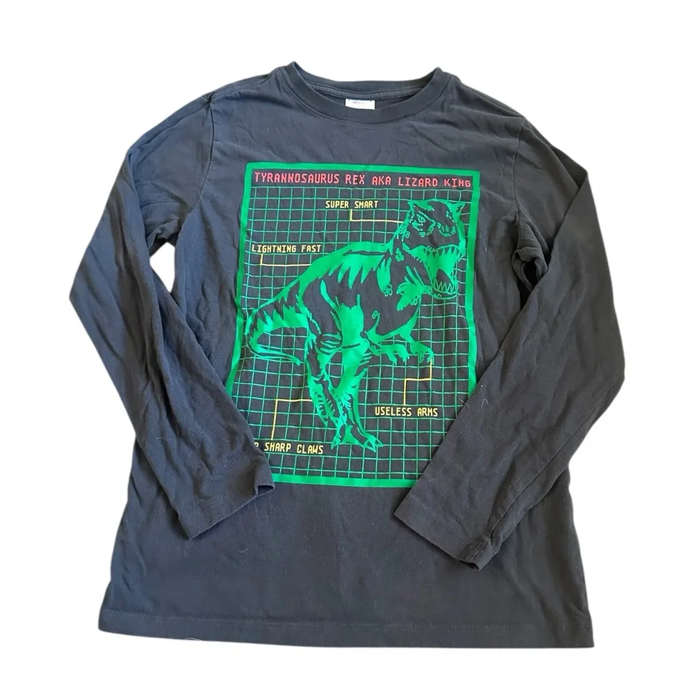 Hanna Andersson Lizard King Long Sleeve Graphic Tee | 150 - Picture 1 of 5